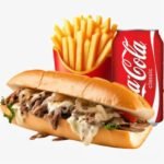 Philly Cheese Steak With Fries and Drink