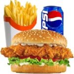 Zinger Burger With Fries & Drink