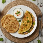 Omelette and Paratha