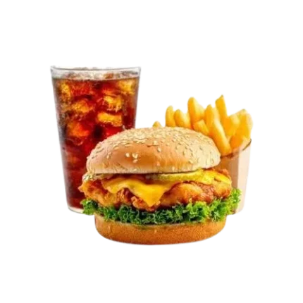 Chicken Cheese Burger Combo